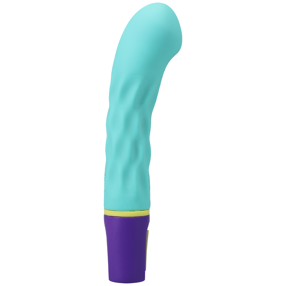 Doc Johnson Mood Intense Arc Vibrator, Teal — 5 in Insertable - DJ1472-04-BX