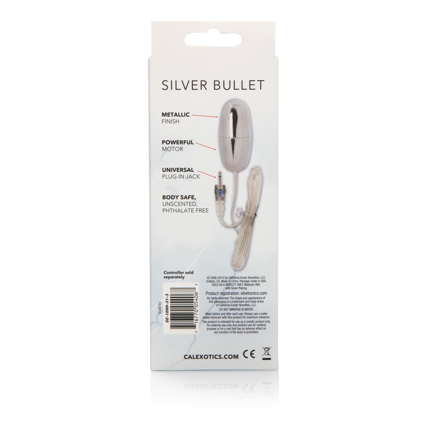 Sterling Collection Silver Bullet by CalExotics