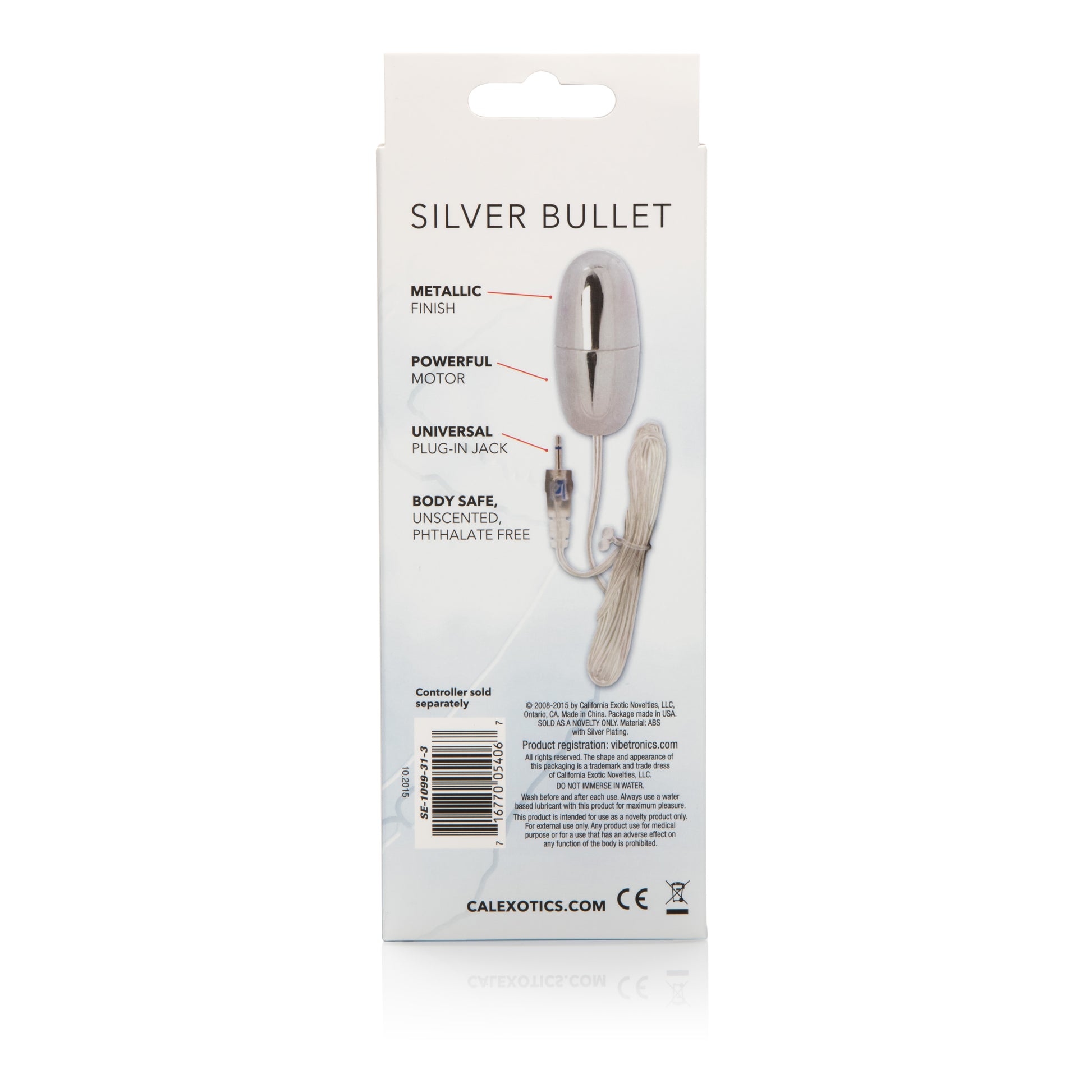 Sterling Collection Silver Bullet by CalExotics