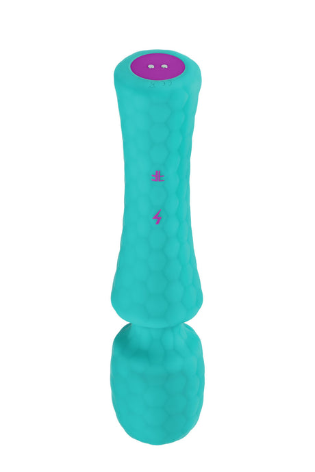 Femme Funn Ultra Wand Vibrator — Turquoise, Flexible Head - FF-1024-04