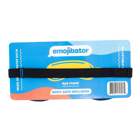 Emojibator Sleep Eye Mask & Blindfold — Midnight Blue Satin - EM7075