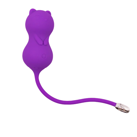 Emojibator Kitty Cat Kegel Vibrator — Remote-Controlled, USB Rechargeable - EM7082