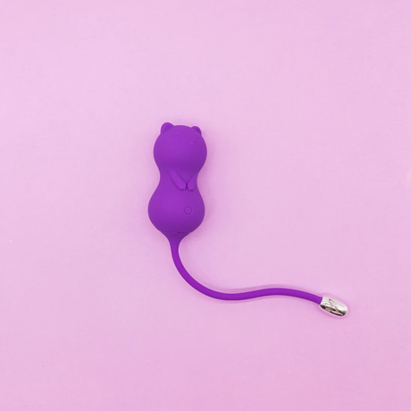 Emojibator Kitty Cat Kegel Vibrator — Remote-Controlled, USB Rechargeable - EM7082