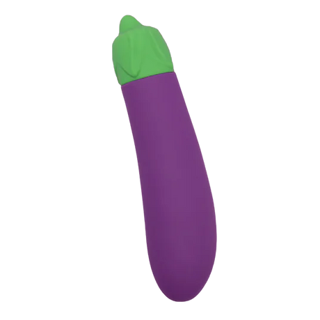 Emojibator Eggplant Vibrator — 4.84 in, USB Rechargeable - EM7112