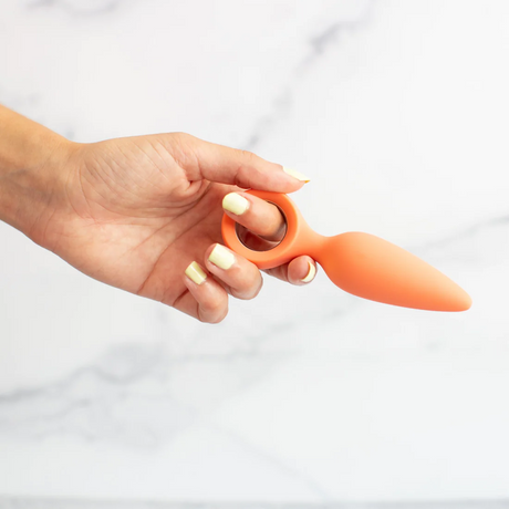 Emojibator Cheeky Vibrating Butt Plug, USB Rechargeable Silicone - EM7167