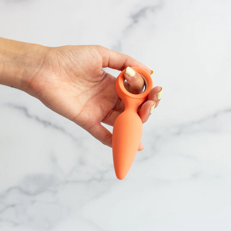 Emojibator Cheeky Vibrating Butt Plug, USB Rechargeable Silicone - EM7167