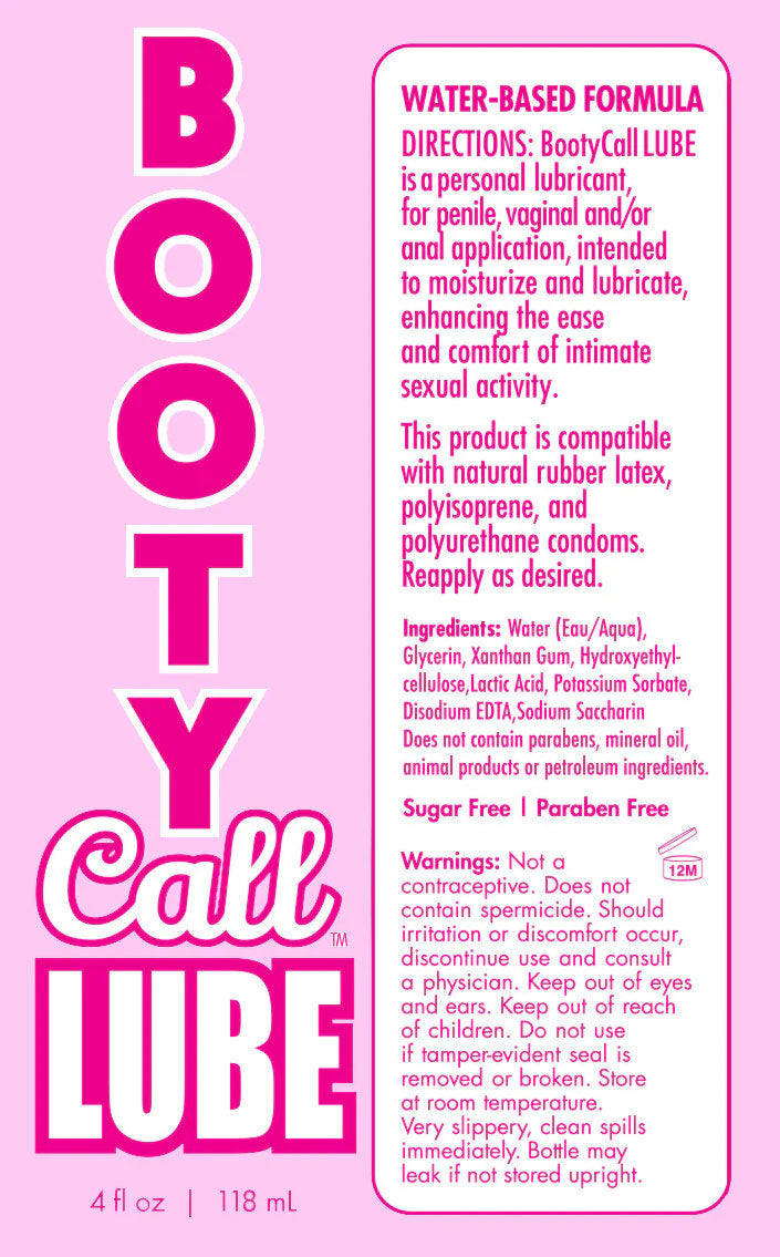 Booty Call Lube Duo 4 Oz by Little Genie
