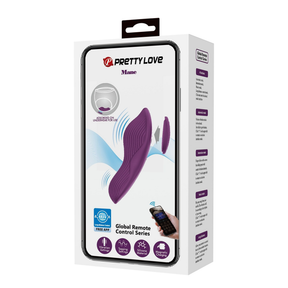 Pretty Love Mane Magnetic App-Controlled Panty Vibe, Purple - BW-022100HP