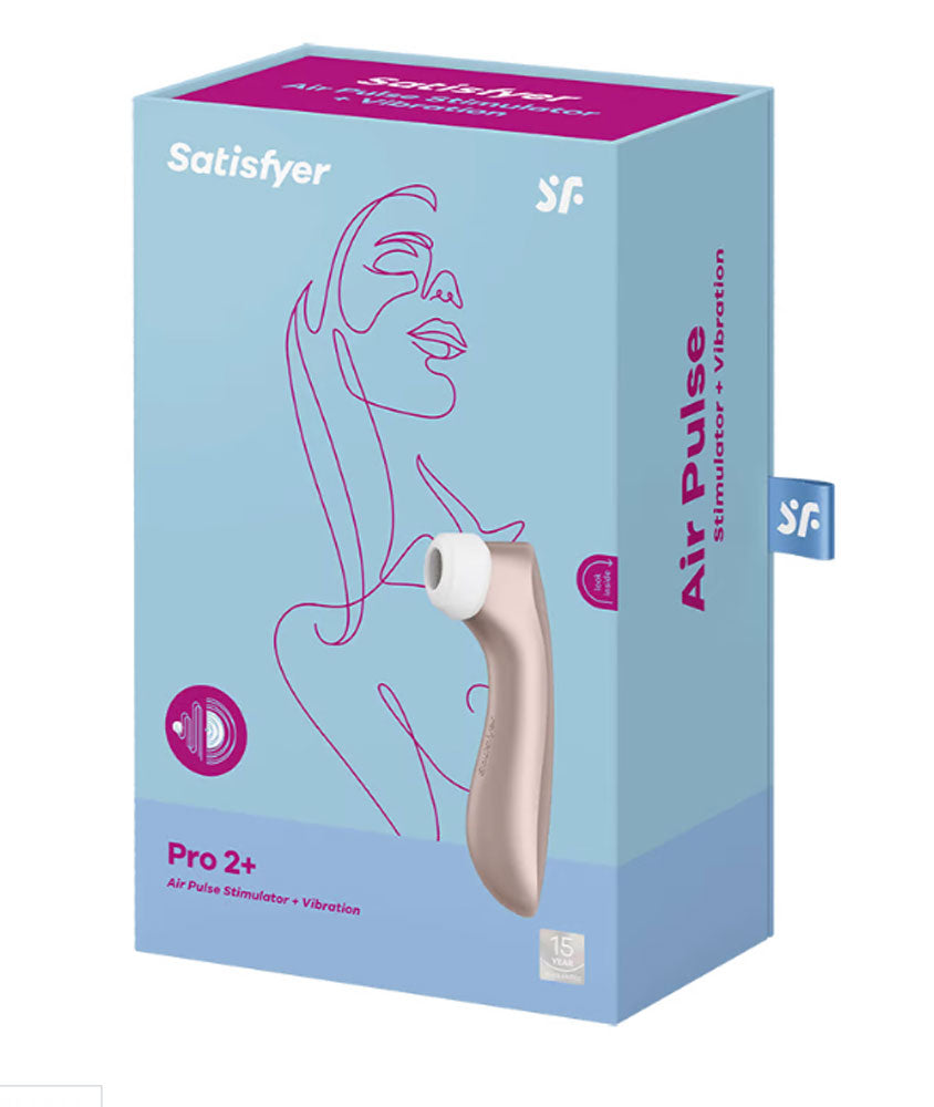 Satisfyer Pro 2 Plus Double Air Pulse Vibrator - Rose Gold