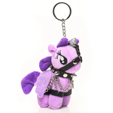 Raven Plum Bondage Pony Keychain — Purple (XR Brands) - MS-AI028PUR