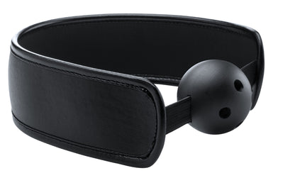 Brace Ball Gag W / Stretchable Strap - Black by Shots