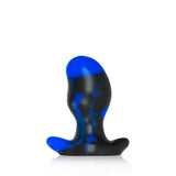 OXBALLS ERGO Buttplug — Medium, Black Police Blue Swirl - OX7960
