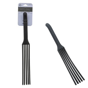 CalExotics Nocturnal Silicone Flogger — Black, Insertable G-Curve Handle - SE2678582