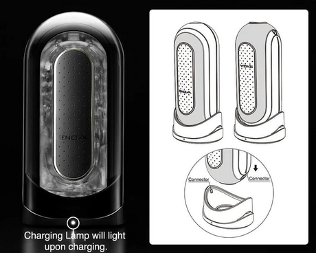 Tenga Flip Zero EV Black Electronic Vibration Sleeve - TN390