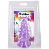 Doc Johnson Crystal Jellies Anal Twist — 5 Inch, Purple - DJ0289-09-CD