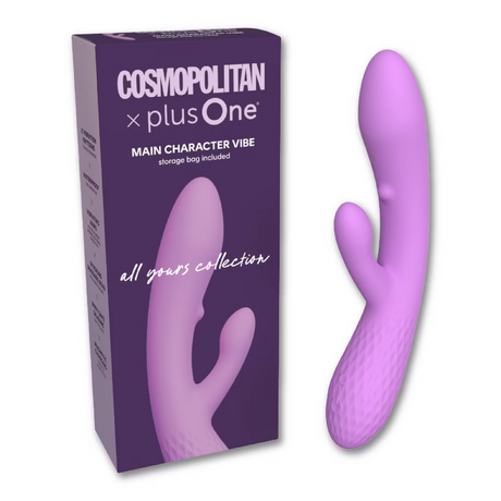 plusOne Main Character Vibe — Cosmo Dual-Motor Silicone Rabbit Vibrator - PO6893