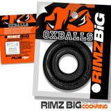OXBALLS Rimz Big Single Cock Ring — Black - OX-3205-BLK