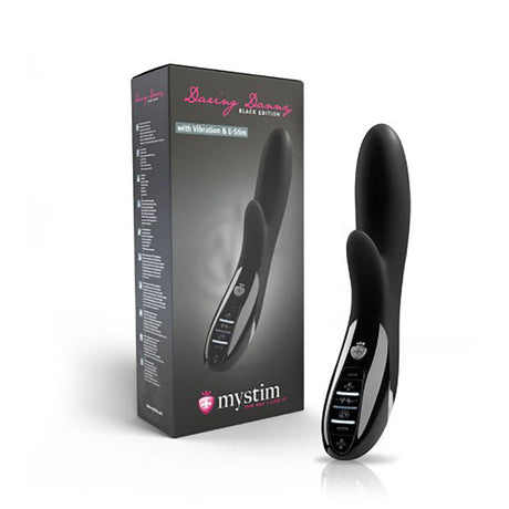 Mystim Daring Danny E-Stim Vibrator, Black — 27 cm - MY8752