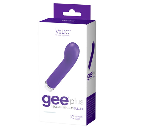 Gee Plus Rechargeable Mini Vibe - Into You Indigo by VeDO