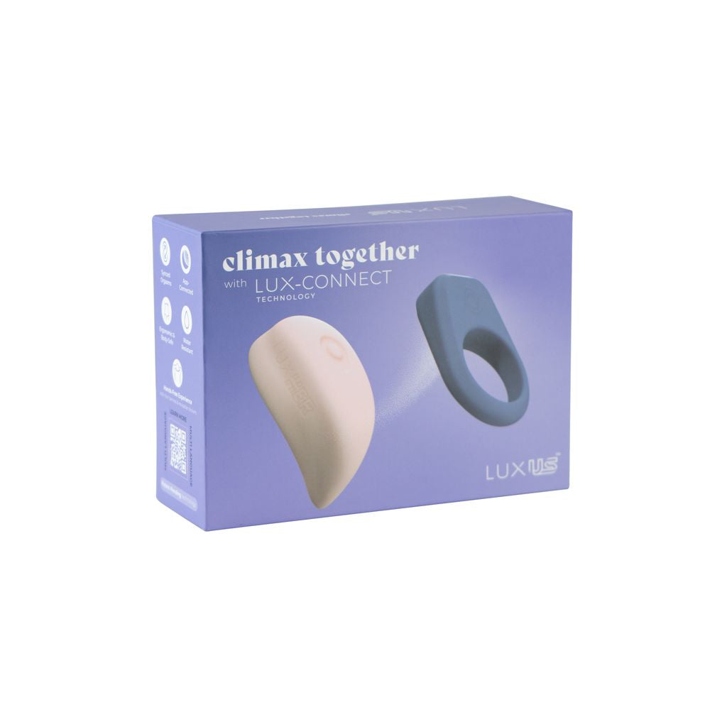 LUXUS Couples Vibrator Set — Clitoral Vibrator (Pink) & Magnetic Ring (Purple) - KR6591