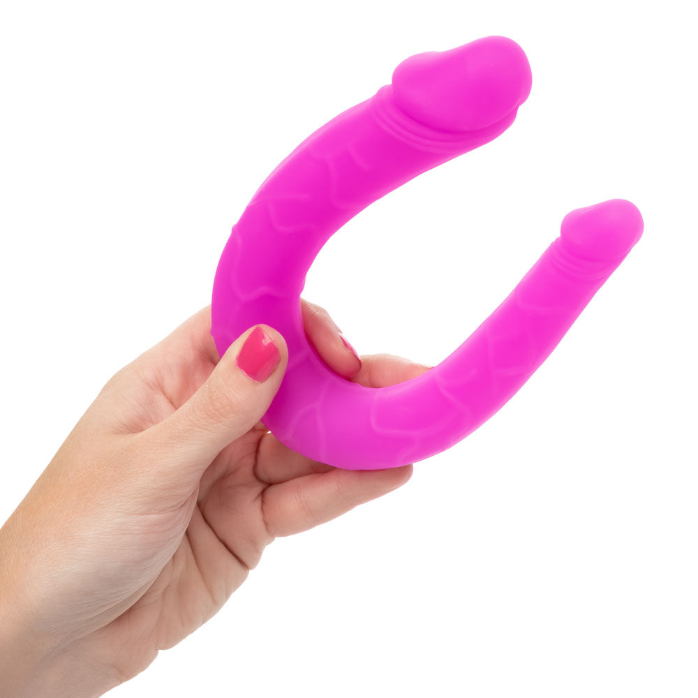 Silicone Double Dong Ac/dc Dong - Pink by CalExotics