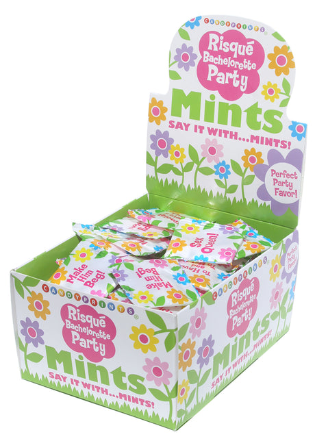 Risque Bachelorette Mints - 100 Piece P.O.P. Display - 3.1g Bags by Little Genie