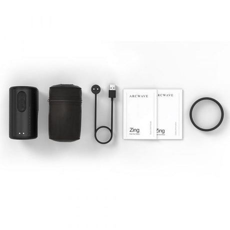 Arcwave Zing Black Vibrating Stroker - AW2944
