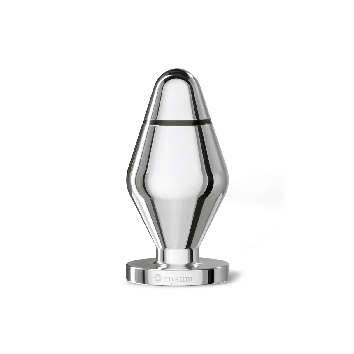 Mystim E‑Stim Butt Plug L — Polished Medical Aluminium - MY2101