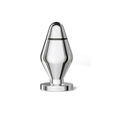 Mystim E‑Stim Butt Plug L — Polished Medical Aluminium - MY2101