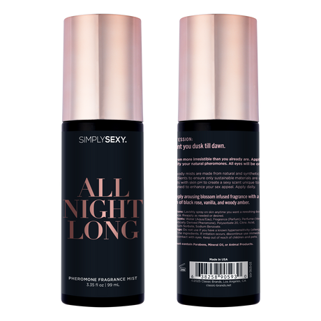 Simply Sexy All Night Long Pheromone Body Mist — 3.35 fl oz - SSY3103-03