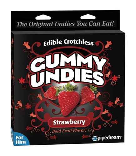 Pipedream Gummy Undies for Him — Strawberry Edible Undies - PD7509-60