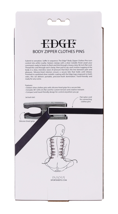 Edge Body Zipper Clothes Pins by Sportsheets