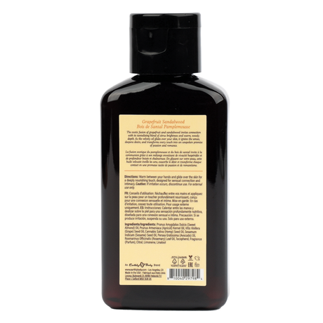 HEMP SEED Grapefruit Sandalwood Massage Oil — 2oz (Aphrodisiac Collection) - EB951