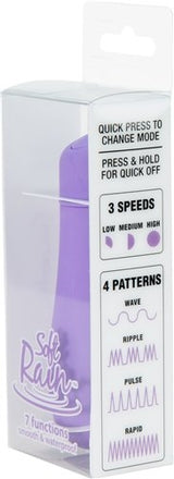 Soft Rain Power Bullet 3 Inch Breeze Coated 7 Function - Lavender by BMS Factory