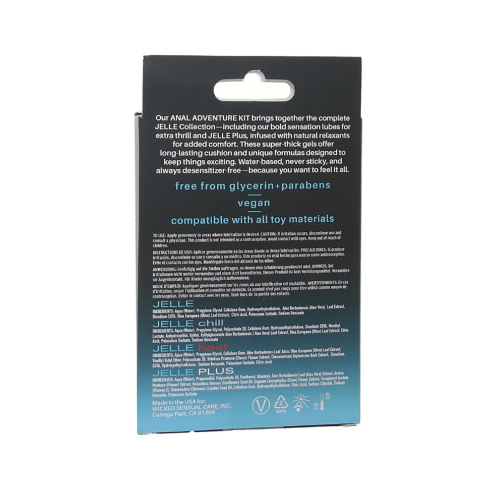 Wicked Anal Adventure Kit — 4 Pack of 1oz Lubes - WS-99330