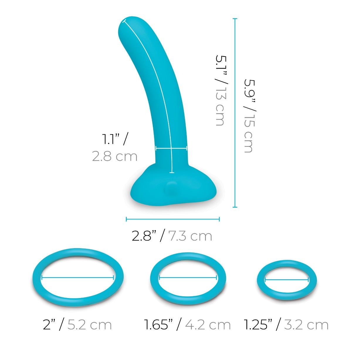 b-Vibe Every Body Strap-On Harness Set with 6" Silicone Dildo - BV5397