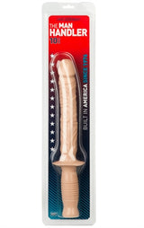 Doc Johnson The Manhandler — Large Dildo with Grip Handle, White - DJ0266-01