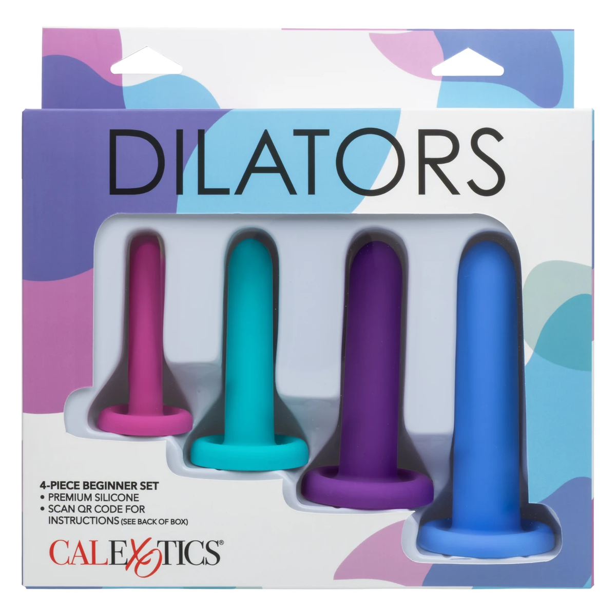 CalExotics 4-Piece Silicone Beginner Dilator Set (Multi) - SE1330103