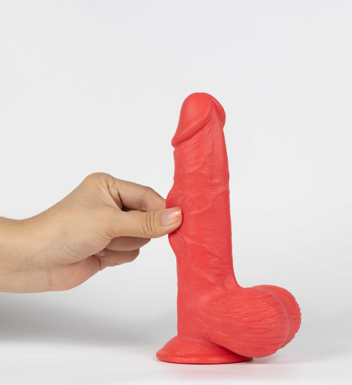 Real Skin Mr. Ruby 7.5" Dual Layer Dildo