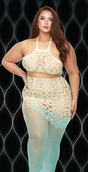 Lapdance Green Goddess 2-Piece Lingerie Set — Mint Green - X-LC130-X