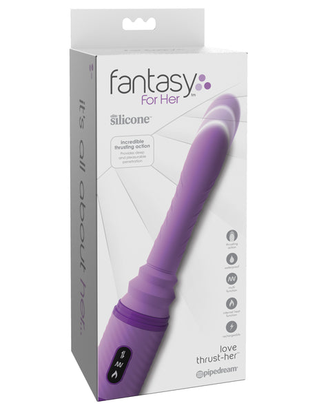 Pipedream Fantasy for Her Love Thrust-Her Thrusting Warming Vibrator - PD4926-12