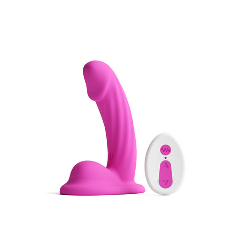 Nsnovelties Colours Curve Vibrating Dildo, 5-inch — Pink - NSN-0402-44