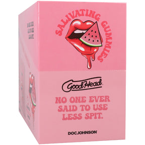 Doc Johnson Goodhead Salivating Gummies — Watermelon 24‑Pack Display (3 per Pouch) - DJ1387-52-BX