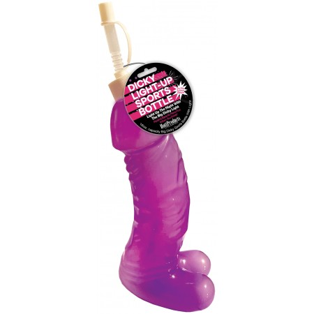 Hott Products Light-Up Sports Bottle — Purple, 16 fl oz - HP-3428