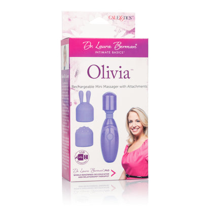 Dr. Laura Berman Olivia Rechargeable Mini Massager With Attachments by CalExotics