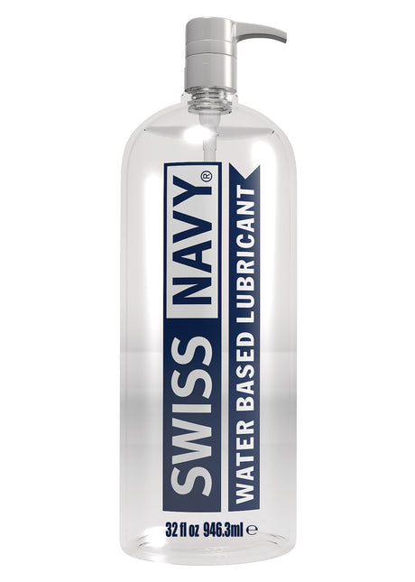 M.D. Science Lab Swiss Navy Water-Based Lubricant — 32 fl. oz Pump Bottle - MD-SNWB32