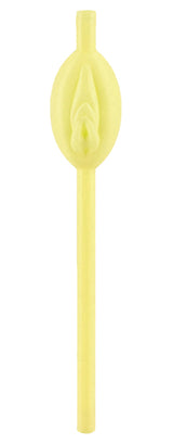 Hott Products Glow-in-the-Dark Lip-Shaped Novelty Straws - HTP3083