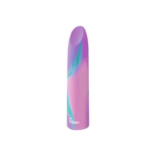 Viben Fixation Lipstick Bullet Vibrator — 20-Function, Unicorn - VB-75019