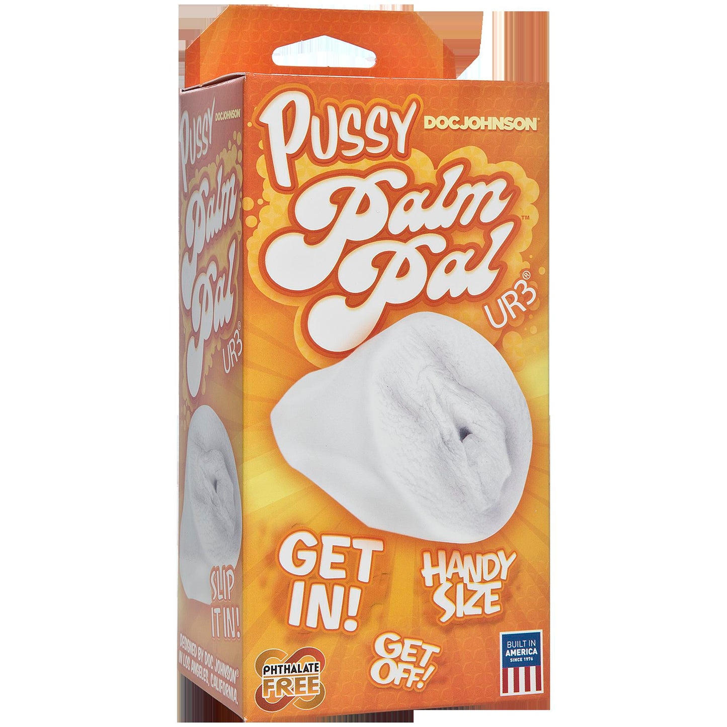 Palm Pal Frosted Ultraskyn Masturbator - Pussy - Clear by Doc Johnson