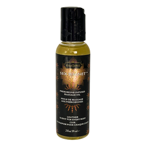 Kama Sutra Sex Magnet Pheromone Massage Oil — Leather, 2 fl oz - KS-12074